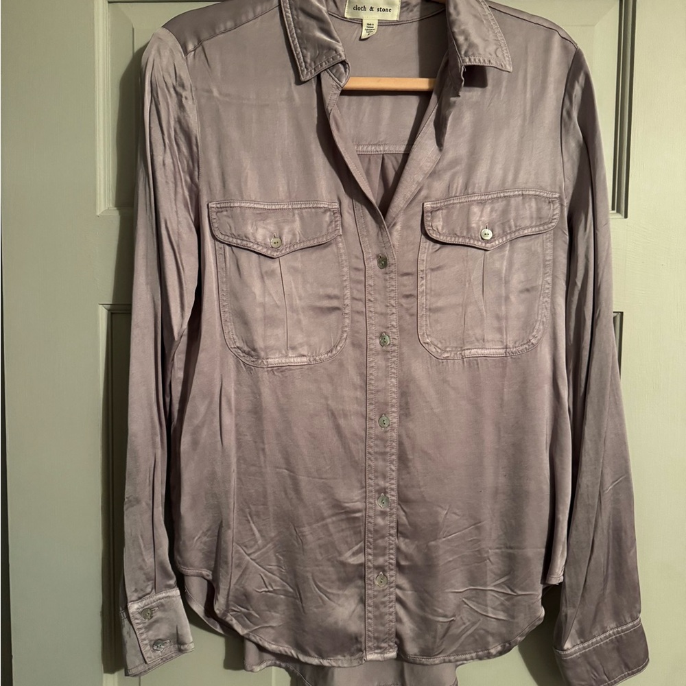 Cloth & Stone Purple Blouse